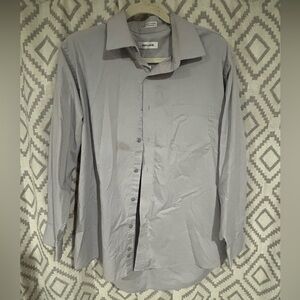 Pierre Cardin Mens Large long sleeve button up shirt Grey